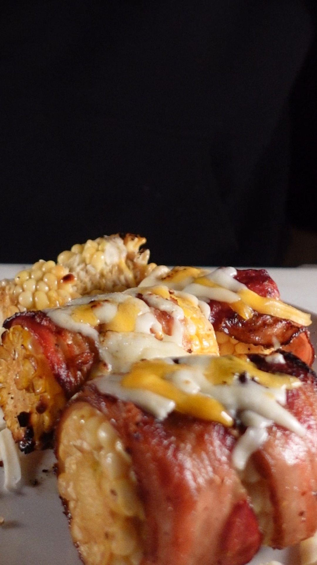 Bacon Wrapped Corn with Right way bbq seasonings!
