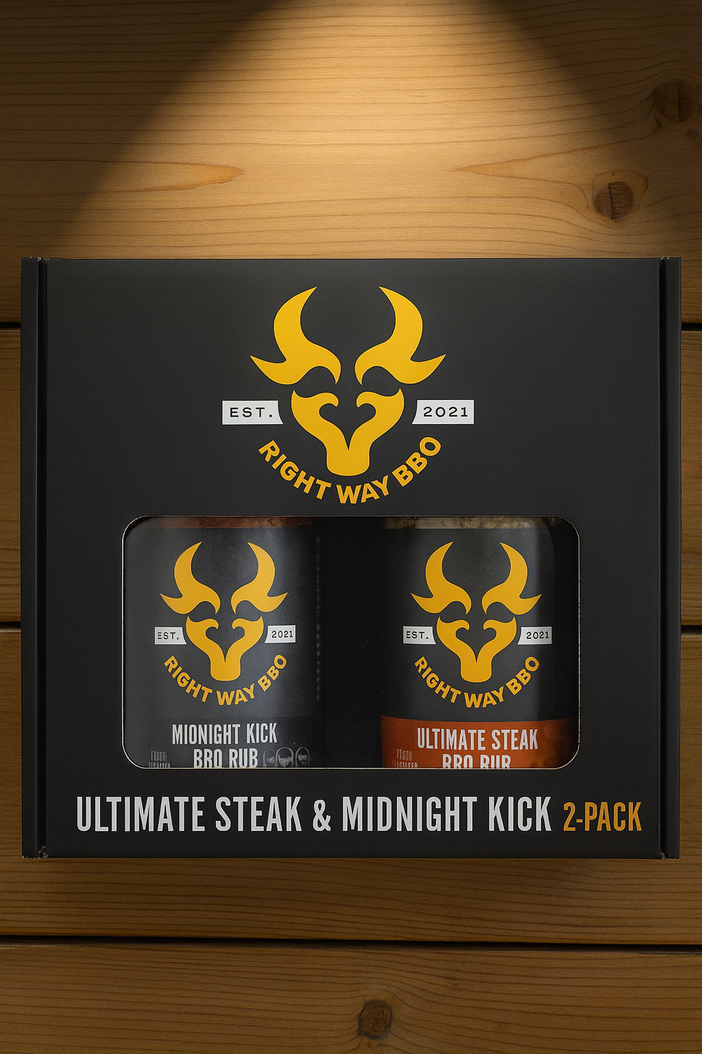 Bold BBQ Duo: Ultimate Steak + Midnight Kick Rubs (2-Pack)