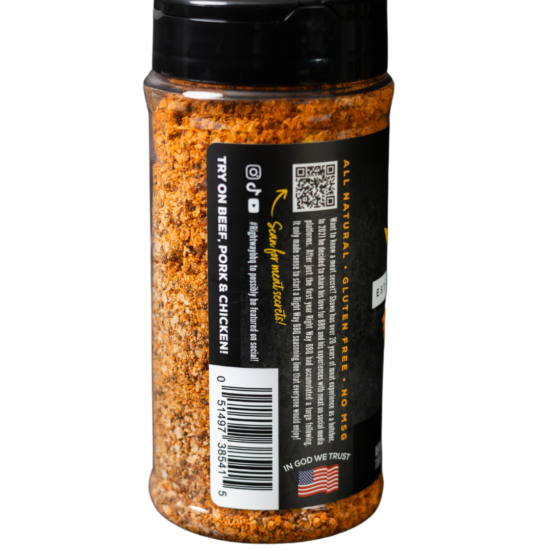 Large Midnight Kick BBQ Rub 11.9oz
