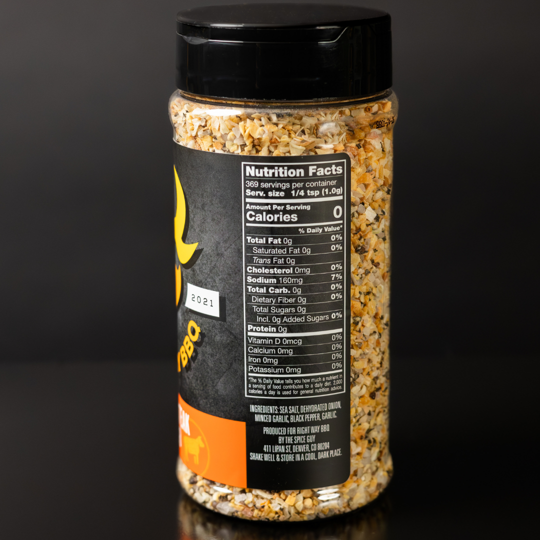 XL 13.oz Ultimate Steak BBQ Rub: All-Natural Seasoning – No MSG, Gluten-Free