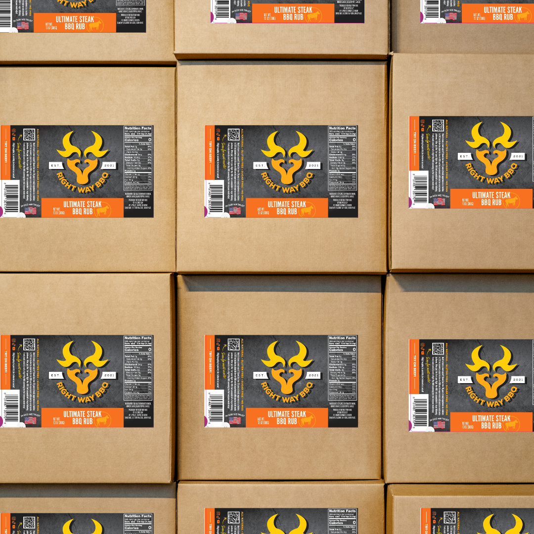 Right Way BBQ Ultimate Steak Seasonings - Wholesale Seasoning Retail Buyers (12 bottles per case, 13oz)